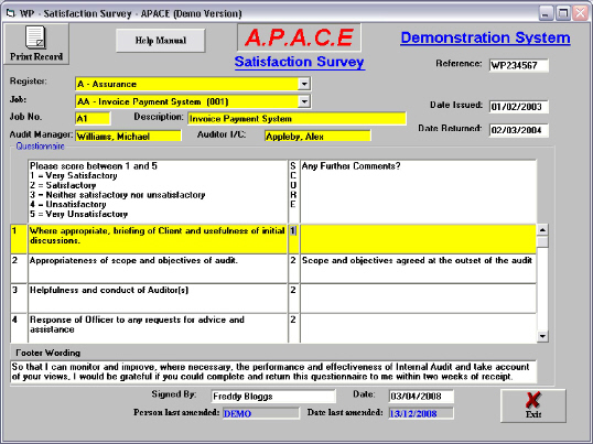 apace, audit program, audi software, time sheet, audit, control, internal audit software, report, internal management program